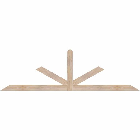 Ekena Millwork Saratoga Smooth Timber Gable Bracket, Douglas Fir, 84"W x 24"H x 1 1/2"D x 3 1/2"F, 7/12 Pitch GBW084X24X0204SAR00SDF